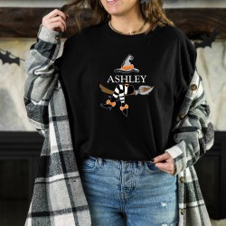 Personalized Nana Witch T-Shirt, Custom Nana Shirt, Nana shirt with Grandkids Names, Fall Halloween Spooky Nana Shirt Personalized Nana Witch T-Shirt, Custom Nana Shirt, Nana shirt with Grandkids Names, Fall Halloween Spooky Nana Shirt