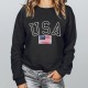 Usa Flag Sweatshirt, Usa Hoodie, America Sweatshirt, 4th of July Sweatshirt