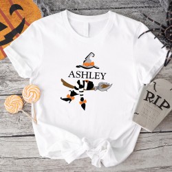 Personalized Nana Witch T-Shirt, Custom Nana Shirt, Nana shirt with Grandkids Names, Fall Halloween Spooky Nana Shirt