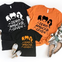 Zero Amucks Given Shirt, Halloween Party Shirts, Hocus Pocus Shirts,Sanderson Sisters Shirts,Halloween Outfits, Halloween Funny Shirt