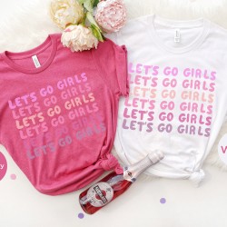 Let's Go Girls T-Shirt,Let's Go Girls Tee,Retro pink Tee, Gifts for Her, Girls Trip shirt, Bachelorette Bridal Party Shirts Maroon Wedding Let's Go Girls T-Shirt,Let's Go Girls Tee,Retro pink Tee, Gifts for Her, Girls Trip shirt, Bachelorette Bridal Party Shirts Maroon Wedding