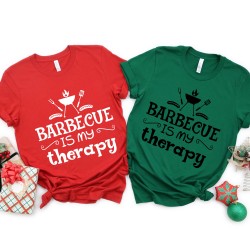 Barbecue Is My Therapy Shirt, The Grill Shirt, BBQ Shirt, Hobby Baking Shirt, Funny Baker Shirt,  Brazier T-Shirt, Baking is My Therapy