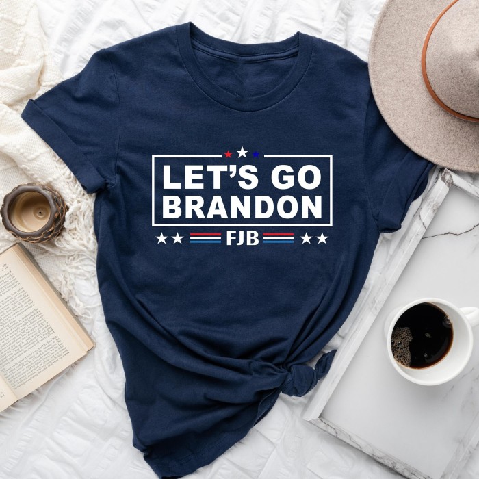 Lets Go Brandon FJB Trump 2024 T-shirt Donald Trump for President Republican party Mens Shirt