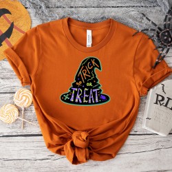 Halloween Trick Or Treat Witchy Shirt, Halloween Outfit, Halloween Shirt,  Funny Halloween Hoodie, Witch Hat Sweater