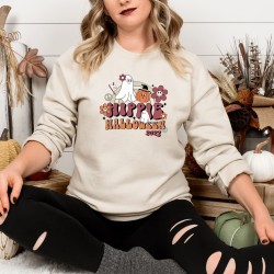 Hippie Halloween Sweatshirt, Boo Ghost Fall Autumn Pumpkin, Halloween Apparel Ideas, Funny Halloween Shirt