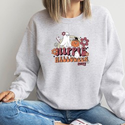 Hippie Halloween Sweatshirt, Boo Ghost Fall Autumn Pumpkin, Halloween Apparel Ideas, Funny Halloween Shirt