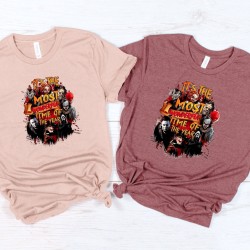 The Most Wonderful Time of The Year Halloween Shirt, Horror Movie, Halloween Shirt, Scream, Jason, Freddy, Fright Night Sweatshirt