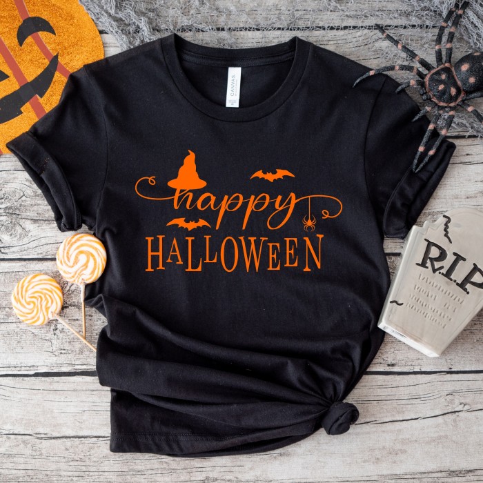 Happy Halloween Shirt, Halloween Shirt, Funny Halloween Shirt, Halloween Shirt with Hat, Halloween Gift, Cute Halloween Shirt, Spooky Shirt