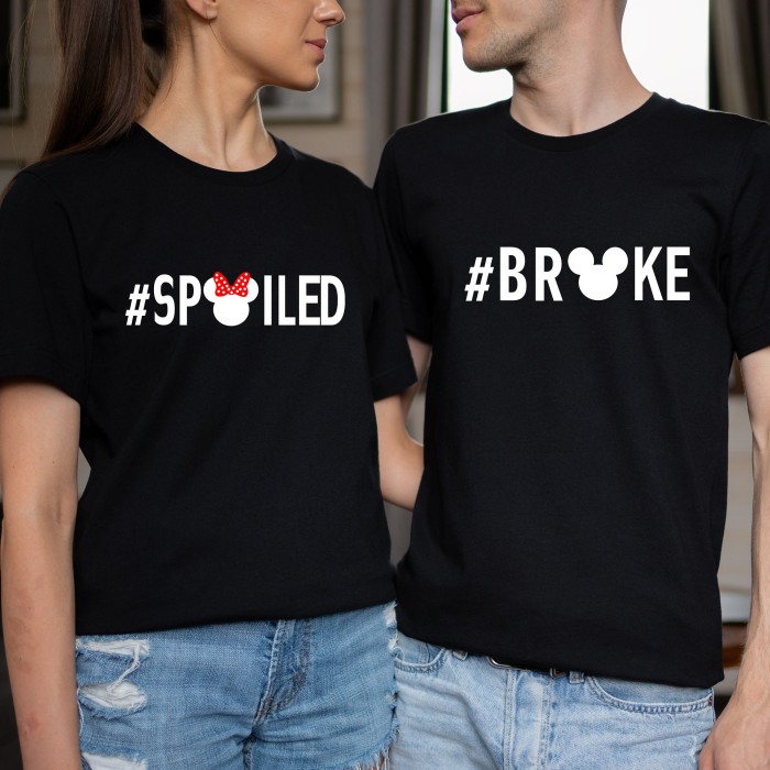 Broke/ Spoiled Shirts, Disney Group Shirts, Disney Family Shirts, Family Disney Shirts, Disney Toy Story Inspired Shirt, Disney Group Shirts
