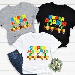 Super Daddio Game Shirt, Super Mommio Shirt, New Dad Shirt, Super Kiddio Shirt, Father's Day Shirt, Gift for Dad, Family Matching Shirt Super Daddio Game Shirt, Super Mommio Shirt, New Dad Shirt, Super Kiddio Shirt, Father's Day Shirt, Gift for Dad, Family Matching Shirt