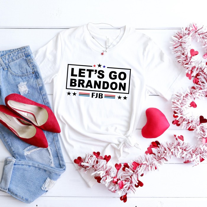 Lets Go Brandon FJB Trump 2024 T-shirt Donald Trump for President Republican party Mens Shirt