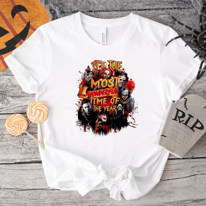 The Most Wonderful Time of The Year Halloween Shirt, Horror Movie, Halloween Shirt, Scream, Jason, Freddy, Fright Night Sweatshirt