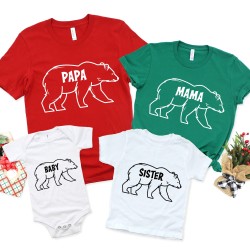 Family Bear Shirts, Family Bear Matching Shirt, Bear Family Shirts, Family Bear Tshirts, Mama Bear Shirt, Papa Bear Shirts, Baby Bear Shirt