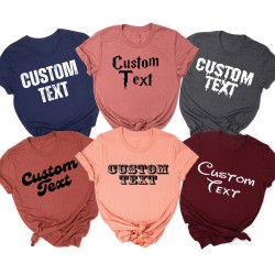 Custom Text Shirts, Personalized T-shirt, Custom Shirt Printing, Personalized Shirt, Custom Shirt for Women, Custom Shirt for Men