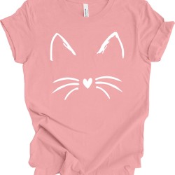 Cat Face Shirt for Women, Cat T Shirt for Her, Gift for Cat Lover for Birthday, Cat Mom Tshirt for Her, Gift for Cat Owner for Christmas Cat Face Shirt for Women, Cat T Shirt for Her, Gift for Cat Lover for Birthday, Cat Mom Tshirt for Her, Gift for Cat Owner for Christmas