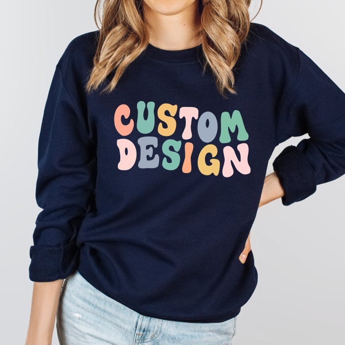 Personalized Trendy Crewneck Custom Design, Custom Retro Sweatshirt T Shirt, Groovy Tee Personalized Text Matching Family Your Design Here