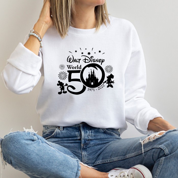 50th Anniversary Walt Disney World Sweatshirt, Vacation Sweatshirt, Gift for Her/ Him, Family Disney Trip Gift, Gift for Family