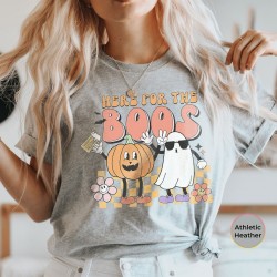 Retro Halloween T-shirt, Vintage Ghost Halloween Shirt, Here For The Boos Halloween Tee Retro Fall Shirt, Halloween Shirt, Spooky Season Tee Retro Halloween T-shirt, Vintage Ghost Halloween Shirt, Here For The Boos Halloween Tee Retro Fall Shirt, Halloween Shirt, Spooky Season Tee