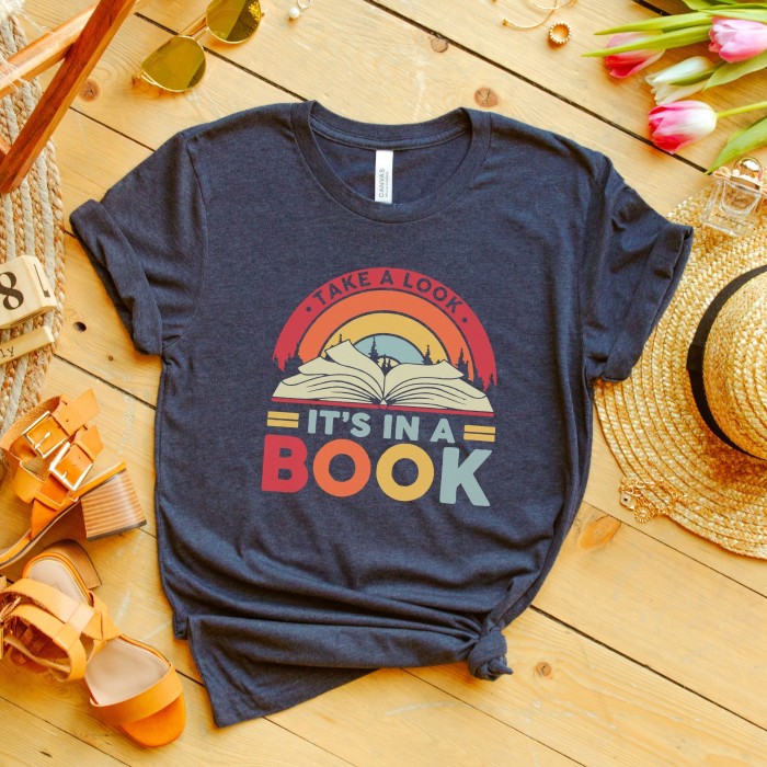 Reading Rainbow Shirt, Take a Look It’s in a Book Shirt, Reading Vintage Retro Rainbow Shirt, Reading Book Gift Shirt, Book Lover T-Shirt