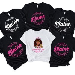 Personalized Birthday Girl Shirt, Custom Birthday Girl Shirt, Birthday Blonde-African American-Brunette Shirt, Birthday Family Matching Tees Personalized Birthday Girl Shirt, Custom Birthday Girl Shirt, Birthday Blonde-African American-Brunette Shirt, Birthday Family Matching Tees