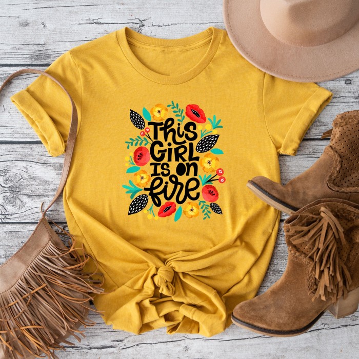 This Girl Is On Fire Shirt, Best Gift for Friend, Gift For Her, Wildflower Tshirt, Floral Tshirt, Gift for Women, Wild Flower Bouquet Tee