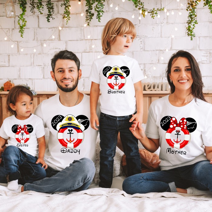 Custom Mickey Minnie Cruise Shirts, Personalized Cruise Shirt, Disney Cruise Family Vacation T-Shirt, Pirate Tee
