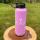 Personalized Laser Engraved Water Bottle With Custom Image Logo Text, 20oz 32oz 40oz Stainless Steel Insulated Name Water Bottle With Straw, Gift