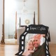 Custom Film Lover Blanket, Personalized Valentine's Day Gift Throw with Photo, Anniversary, Couple Gift, Fleece/Sherpa/Minky