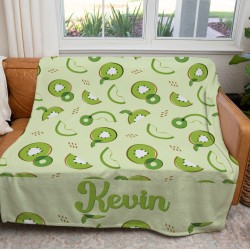 Customized Name Blanket, Personalized Blanket with Fruit , Blanket Gift, Baby Blanket, Kids Blanket, Personalized Gift, Sherpa Blanket, Minky Blanket