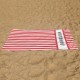 Striped Custom Name Beach Towel, Personalized Name Bath Towel Pool Towel, Bride Beach Towel, Anniversary / Birthday Beach Towel