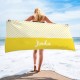 Colorful Customized Pool Towel, Custom Text Beach Towel, Bachelorette Bride Beach Towel, Present For Her