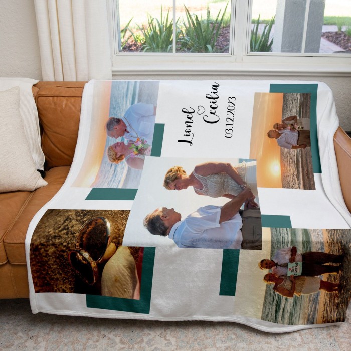 Personalized Blanket, Custom Valentine's Day Gift, Photo Collage Blanket, Christmas Gift, Handmade Home Decor, Gift For Mom, Christmas Gift