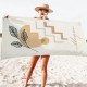 Customized Name Bohemian Beach Towel, Personalized Retro Pool Towel, Bride Beach Towel, Anniversary Towel, Present For Her