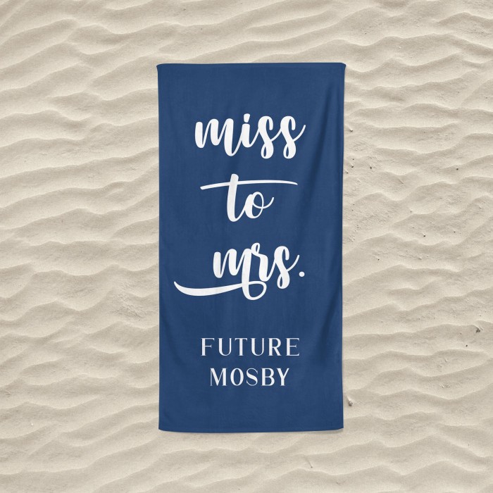 Mr. and Mrs. Custom Beach Towel, Personalized Bath Towel, Custom Pool Towel with Name, Bride Towel, Anniversary Beach Towel