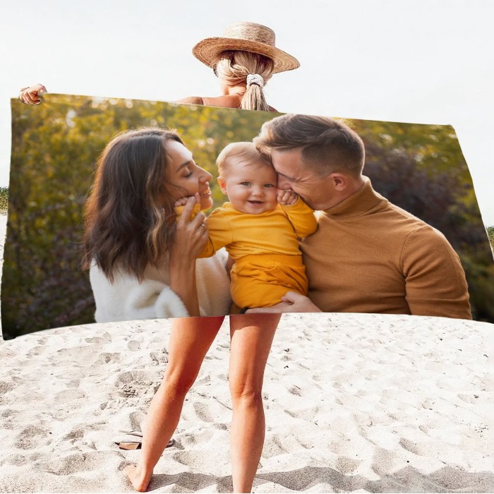 Custom Photo Beach Towel, Personalized Photo Pool Towel, Modern Stylish Soft Comfortable Couple Picture Beautiful Towel, Gift For Her Custom Photo Beach Towel, Personalized Photo Pool Towel, Modern Stylish Soft Comfortable Couple Picture Beautiful Towel, Gift For Her
