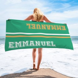 Team Members Name Personalized Pool Towel, Custom Name Beach Towel, School Team Name Towels, Towel For Sport Teams, Baseball Team Towel