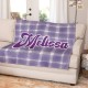 Personalized Checkered Name Blanket, Custom Text Throw, Fleece, Minky, Sherpa Cozy Plush Blanket, Gift For Her Him Personalized Checkered Name Blanket, Custom Text Throw, Fleece, Minky, Sherpa Cozy Plush Blanket, Gift For Her Him