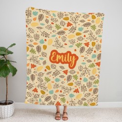 Customize Blanket Your Name, Personalized Floral Blanket With Name, Floral Blanket, Flower Personalized Blankets, Birthday Anniversary Gift