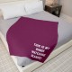 Personalized Name TV Blanket, Custom Text Blanket, Grandma-Grandpa Blanket, Gift for Mom-Dad, Birthday  Noel New Year Christmas Gift