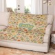 Customize Blanket Your Name, Personalized Floral Blanket With Name, Floral Blanket, Flower Personalized Blankets, Birthday Anniversary Gift