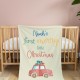 Personalized First Christmas Baby Blanket, Custom Christmas Gifts, Kids Blanket, Noel Present Throw, Baby Boy Blanket, Swaddle Throw