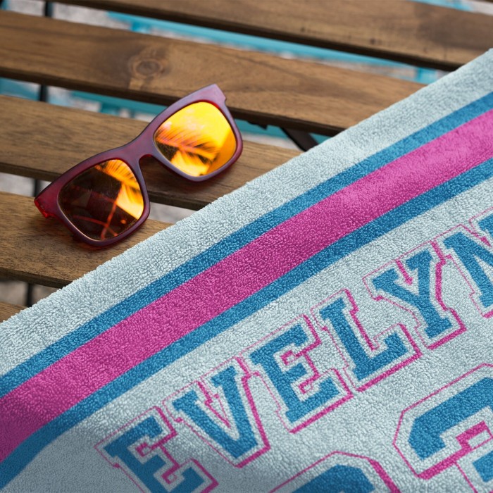 Custom Sport Name Beach Towel, Personalized Bath Towel, Custom Pool Towel, Name Bath Towel, Gift For Her, Vacation Birthday Gift, Fathers Day Gift