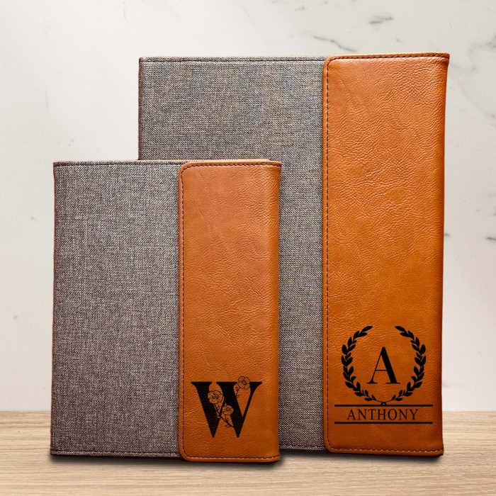 Portfolio Christmas Gift, Engraved Padfolio, Custom Monogram Portfolio, Leather Portfolio, Corporate Gifts, Employee Gifts, Client Gifts