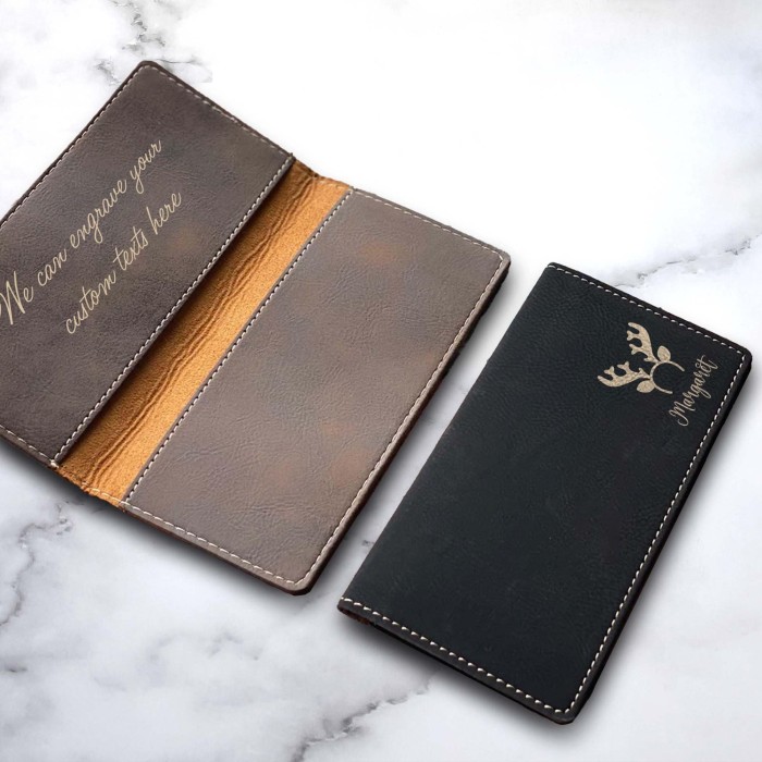 Christmas Gift Checkbook Cover, Personalized Checkbook Cover, Custom Leather Checkbook Wallet, Company Gifts, Monogram Gifts, Family Gifts