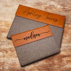 Custom Name Portfolio, Monogram Padfolio, Personalized Portfolio, Leather Portfolio Notepad Holder, Boss Gift, Employer Gift, Teacher Gifts