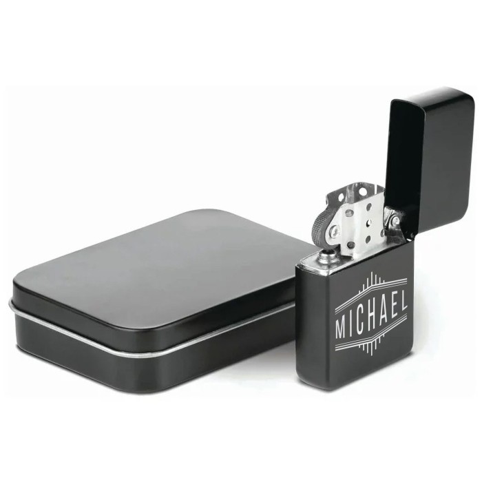 Monogram Lighter, Personalized Lighter, Cigar Lighter Gifts for Dad Husband, Custom Name Gifts, Custom Logo Lighter, Black Lighter Gift