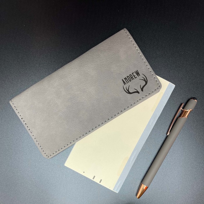 Christmas Gift Checkbook Cover, Personalized Checkbook Cover, Custom Leather Checkbook Wallet, Company Gifts, Monogram Gifts, Family Gifts
