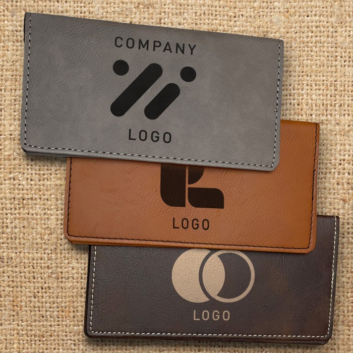 Company Logo Checkbook Cover, Custom Business Logo Checkbook Holder, Leather Checkbook Wallet, Corporate Gifts, Employee Gifts, Client Gift