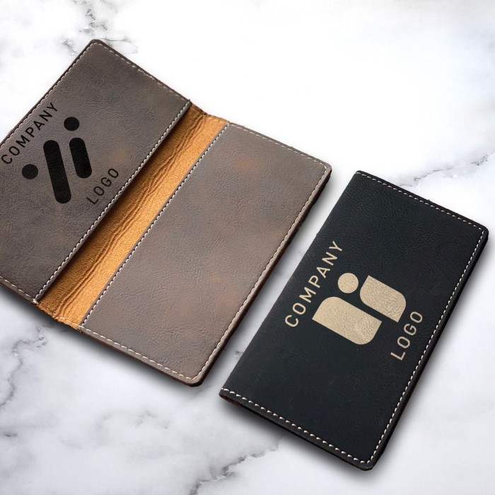 Company Logo Checkbook Cover, Custom Business Logo Checkbook Holder, Leather Checkbook Wallet, Corporate Gifts, Employee Gifts, Client Gift