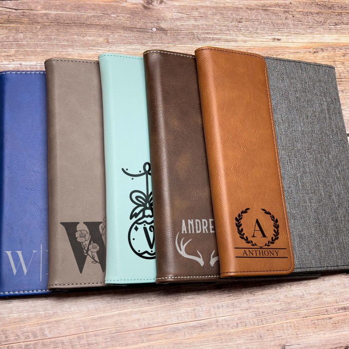 Portfolio Christmas Gift, Engraved Padfolio, Custom Monogram Portfolio, Leather Portfolio, Corporate Gifts, Employee Gifts, Client Gifts